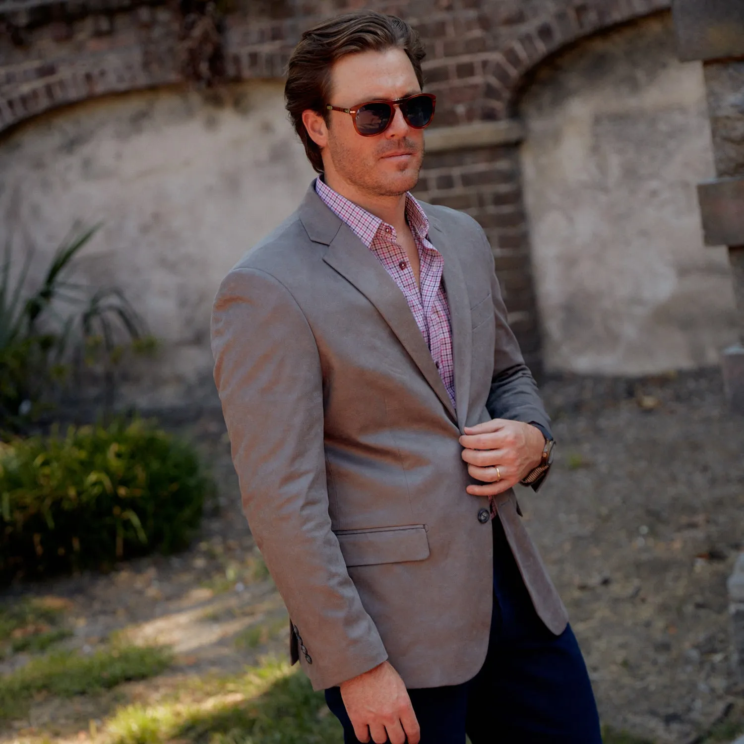 *** FINAL SALE *** Roffe Gray Ultra Suede Sport Coat