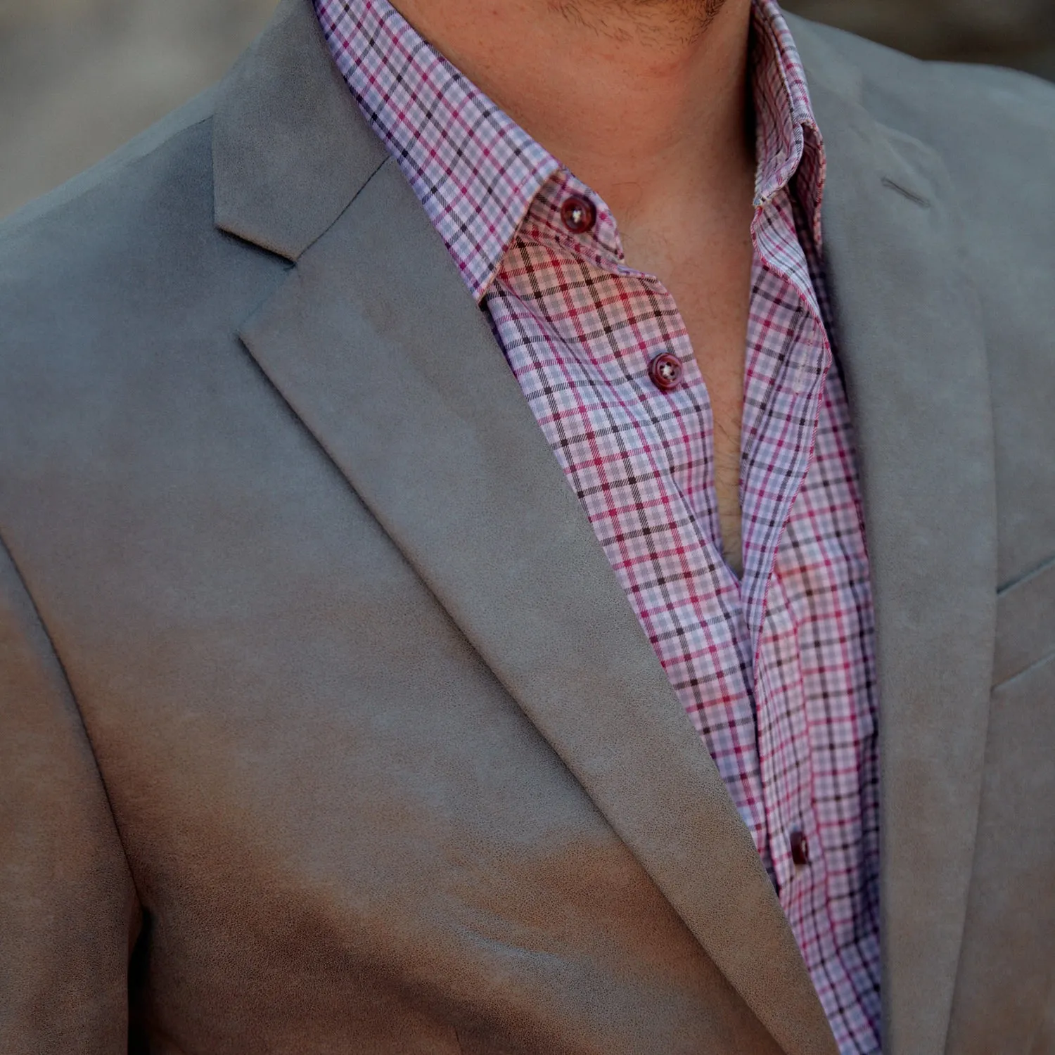 *** FINAL SALE *** Roffe Gray Ultra Suede Sport Coat