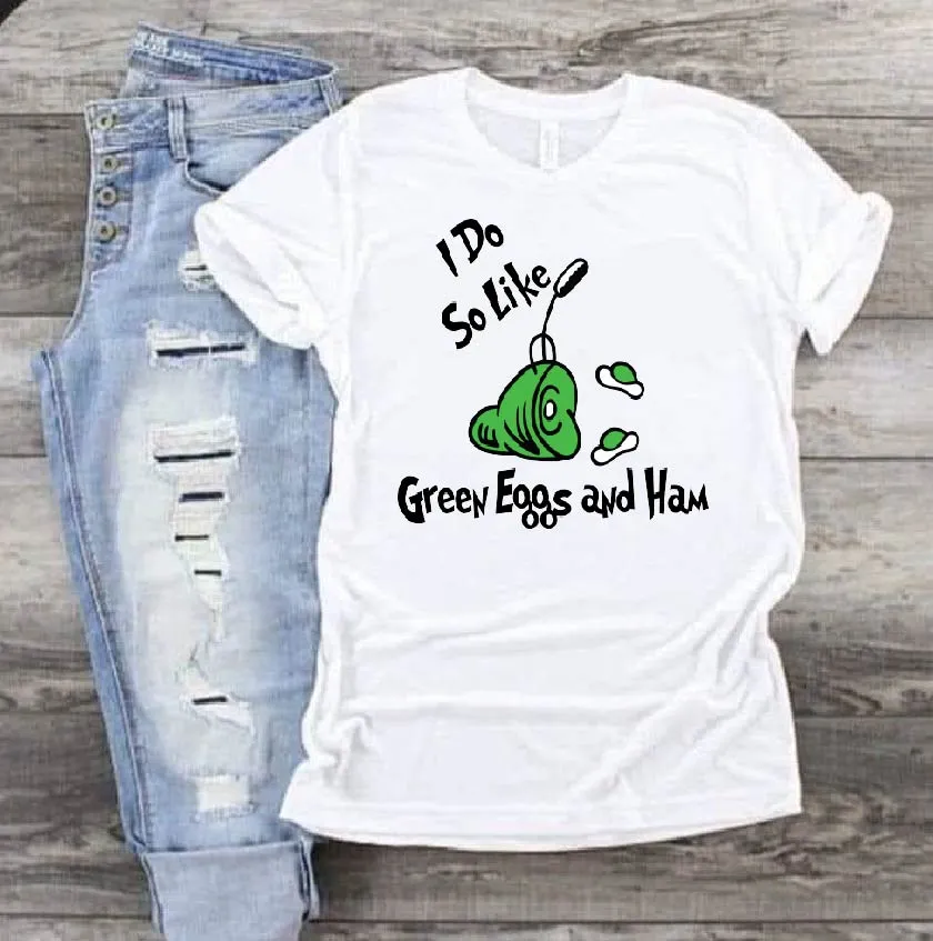 1346 I do so like Green Eggs and Ham Dr Seuss DTF/Sublimation Transfer