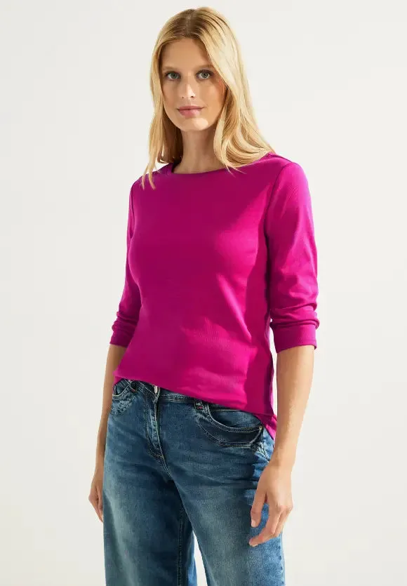 317389- Basic Pink T-Shirt- Cecil