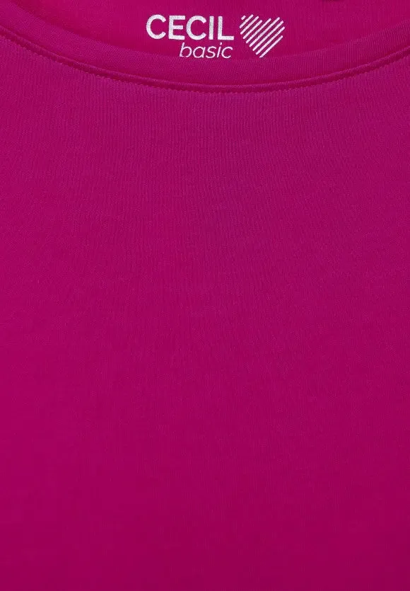 317389- Basic Pink T-Shirt- Cecil