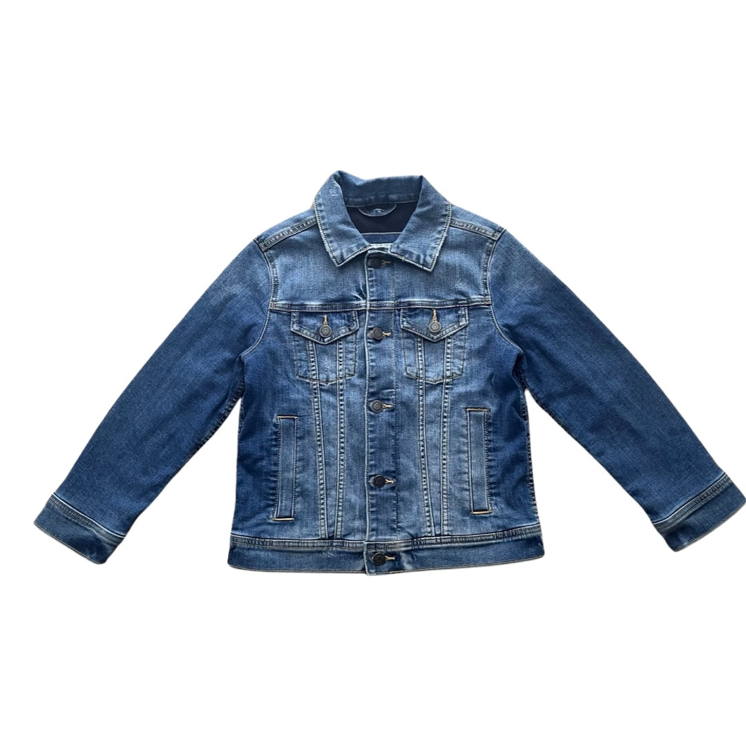 Abercrombie Kids girls fleece lined denim jacket