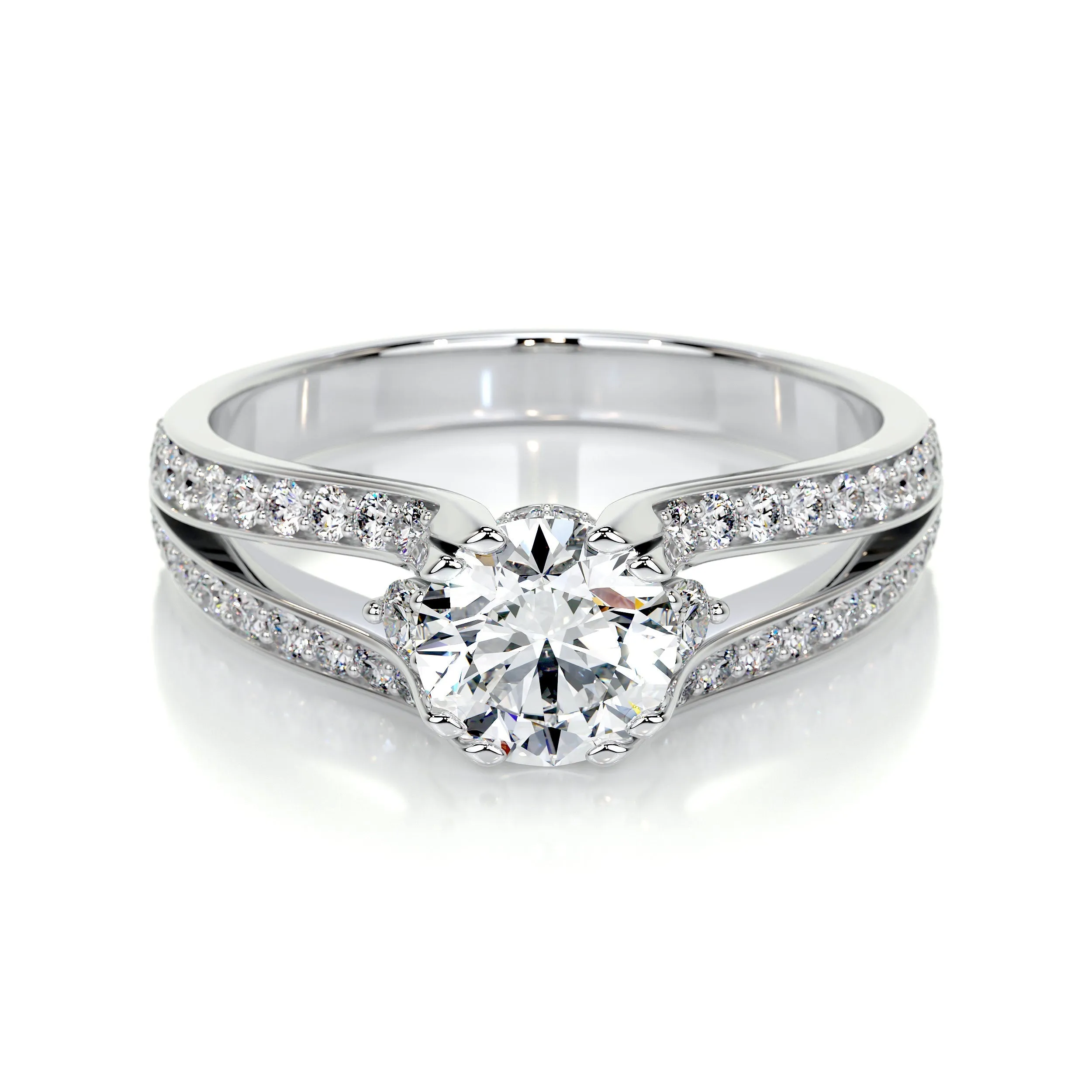 Alex Lab Grown Diamond Ring -18K White Gold