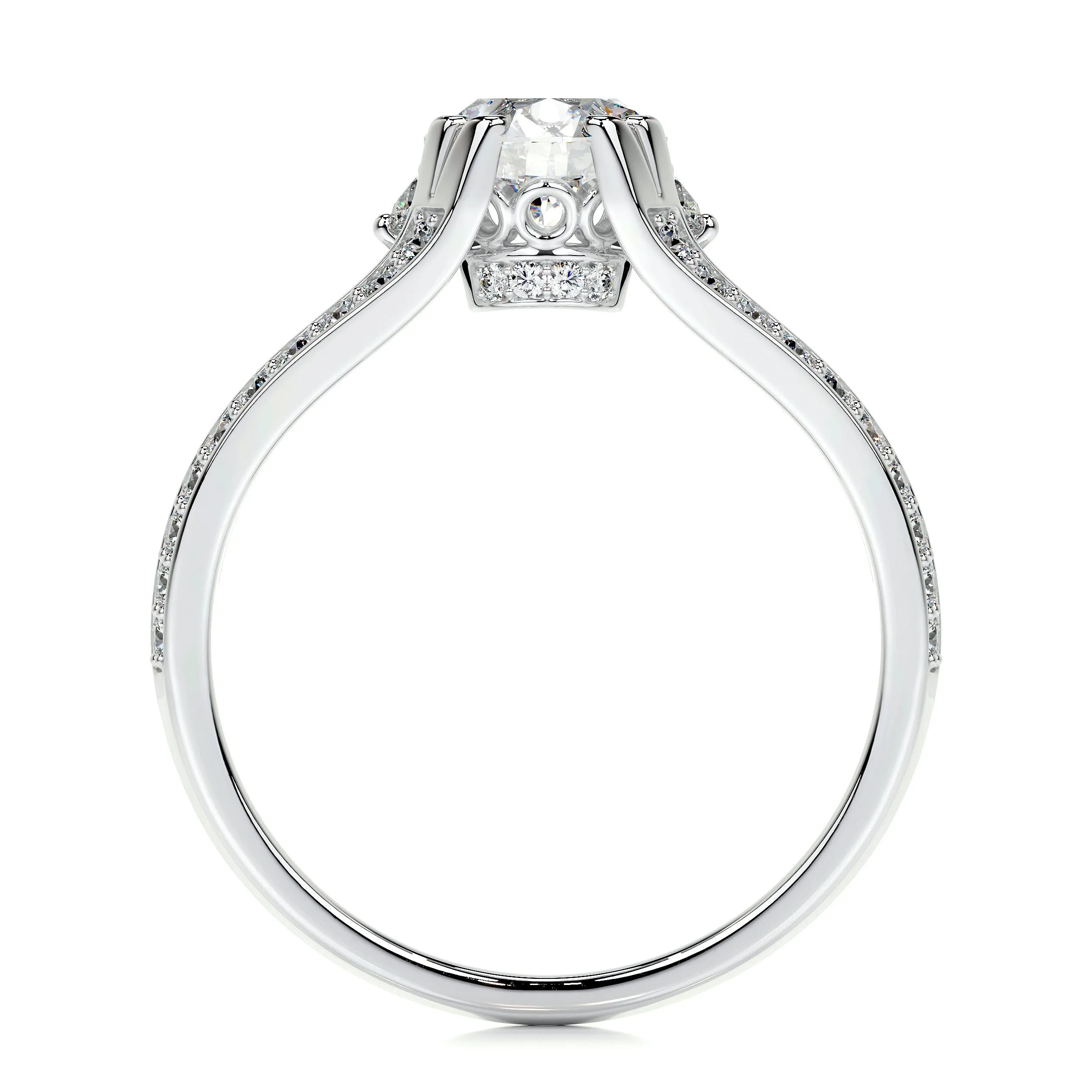 Alex Lab Grown Diamond Ring -18K White Gold