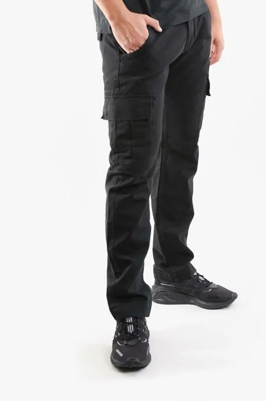 Alpha Industries cotton trousers Agent Pant black color 158205.03