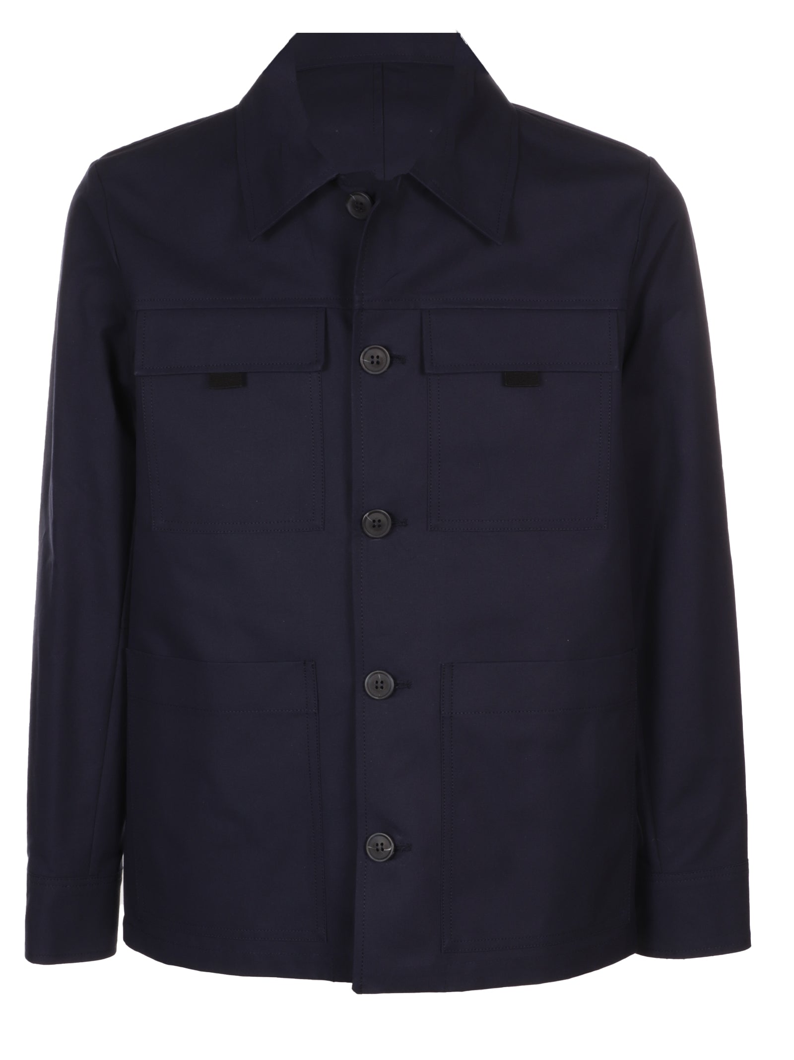 A.P.C. Buttoned Long-Sleeved Shirt Jacket