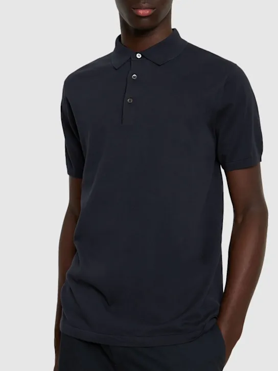 ASPESI   Cotton knit polo shirt 