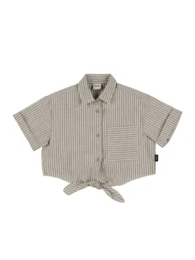 ASPESI   Striped cotton blend shirt 