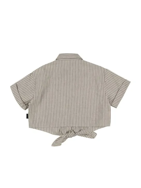 ASPESI   Striped cotton blend shirt 