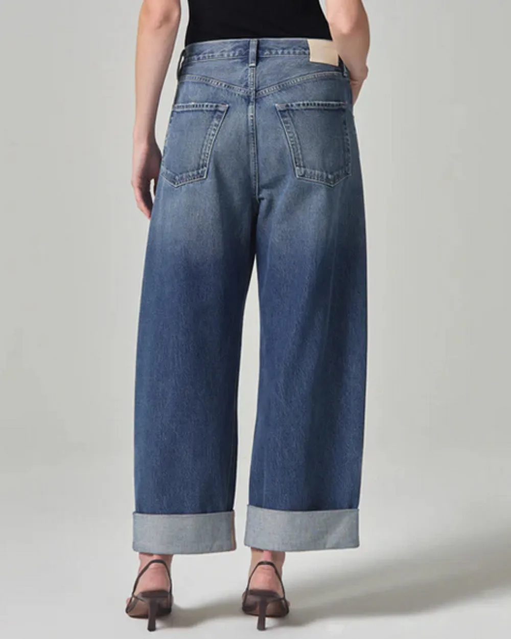 Ayla Baggy Cuffed Jean in Brielle