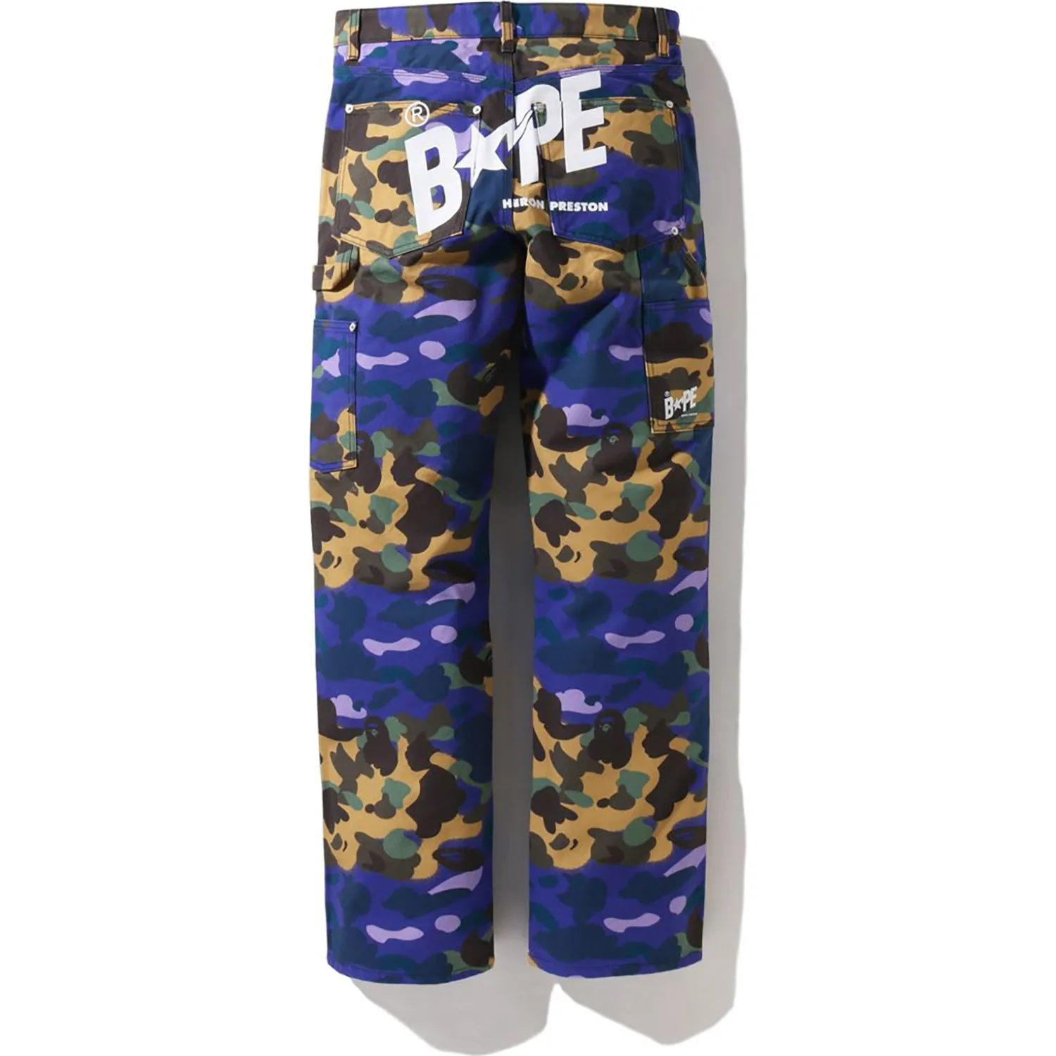 BAPE X HERON PRESTON MIX 1ST CAMO DUCK PAINTER PANTS M2 MENS