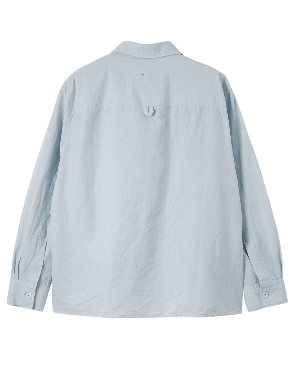 Big Pocket Swing Shirt Pale Blue