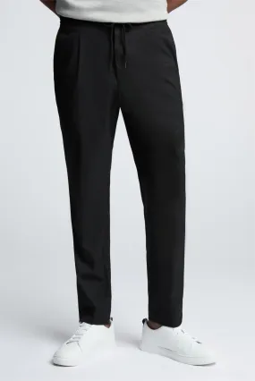 Black Drawstring Trousers