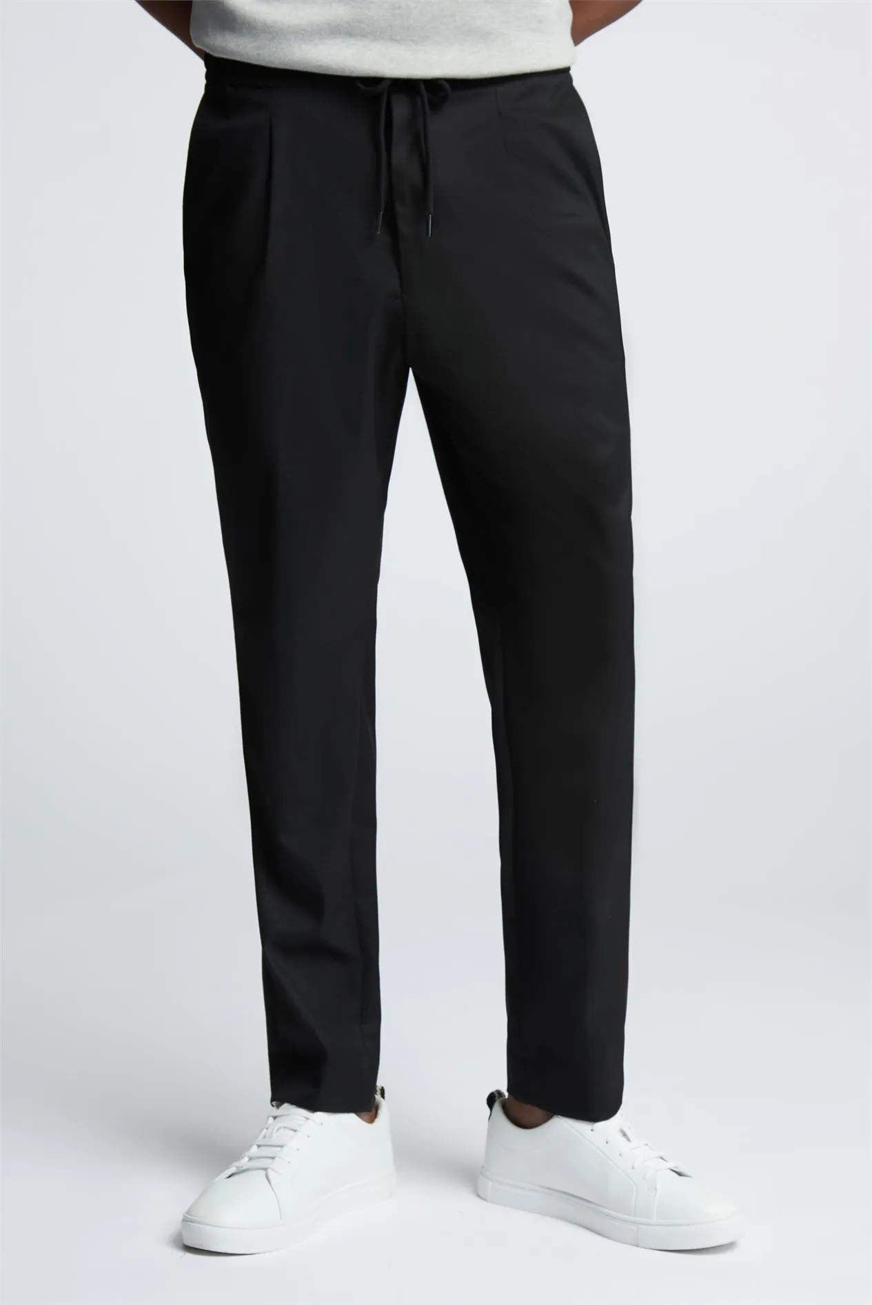 Black Drawstring Trousers