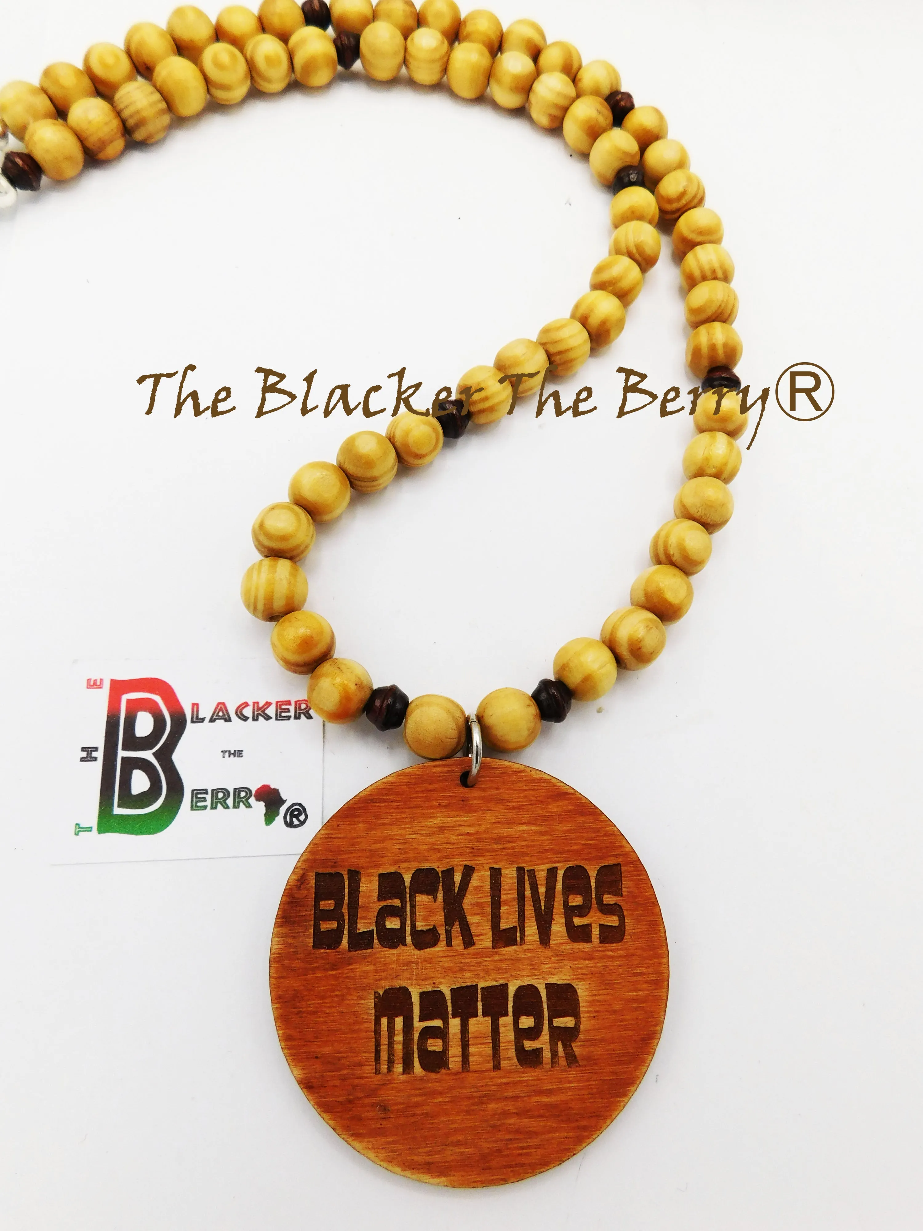 Black Lives Matter Necklace Beaded Jewelry Handmade