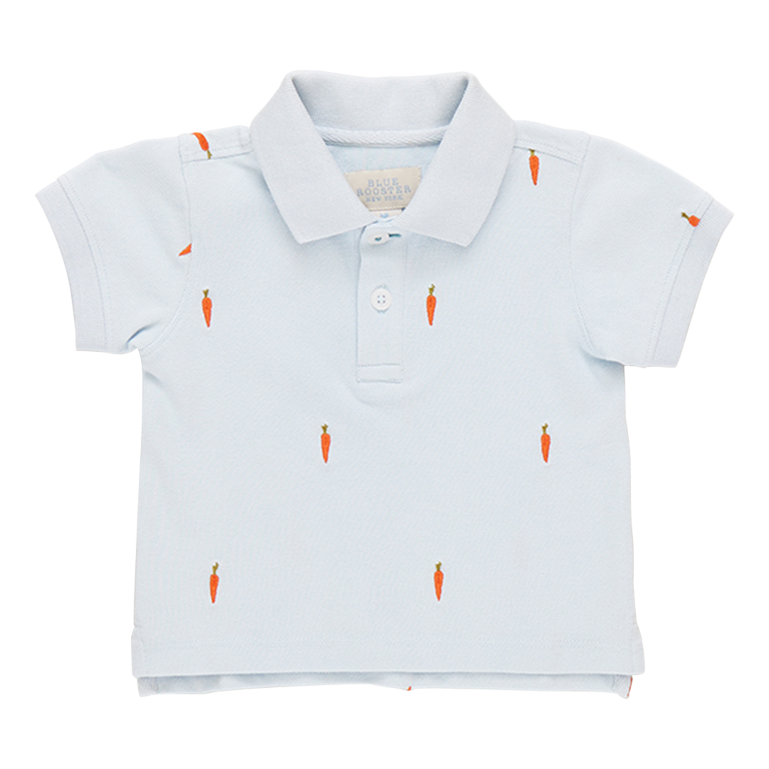 Blue Rooster Boys Alec Shirt - Carrot Embroidery