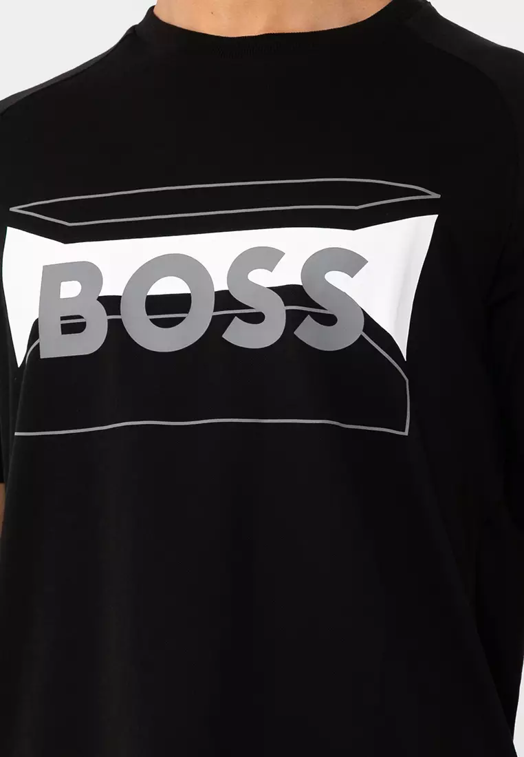 BOSS Logo Artwork Tee - BOSS Green