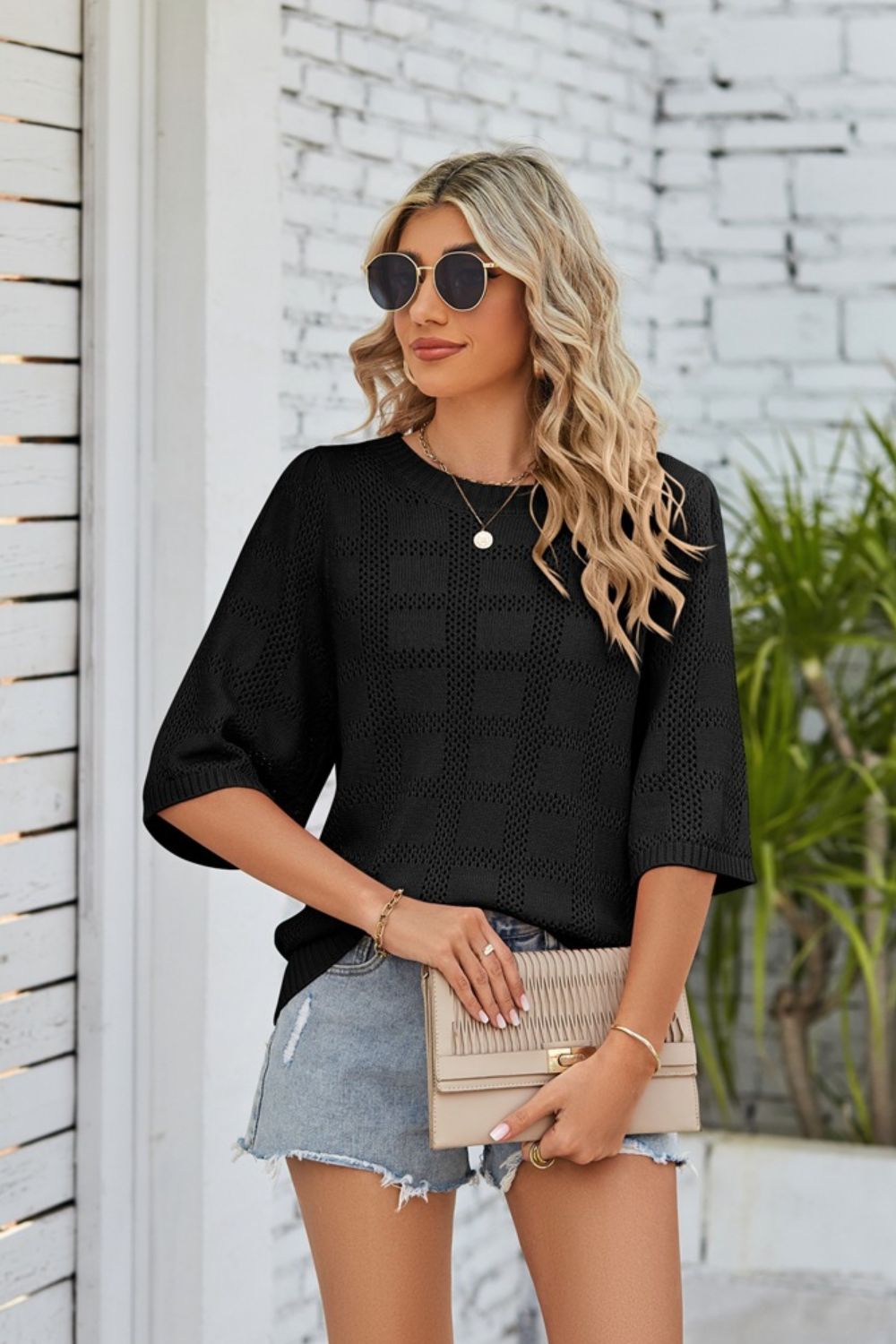 Boxed In Knit Top