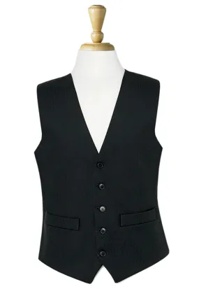 Brook Taverner Black Herringbone Waistcoat