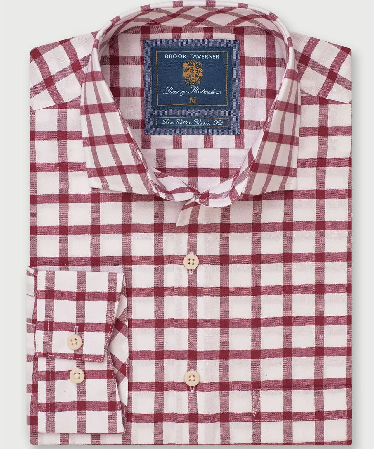 Brook Taverner Grid Check Long Sleeve Shirt