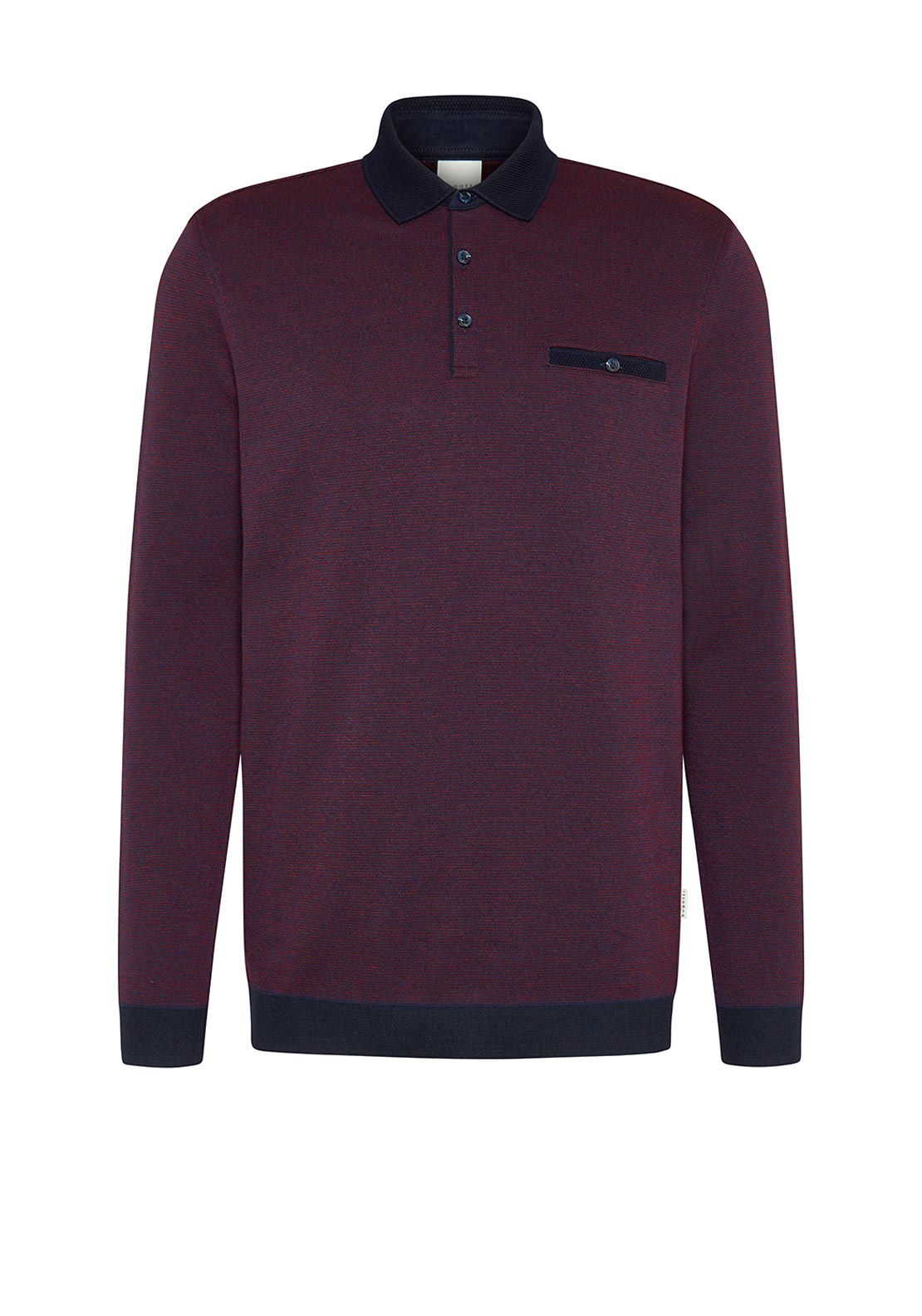 Bugatti 813145081 Sweat Polo  370 Maroon