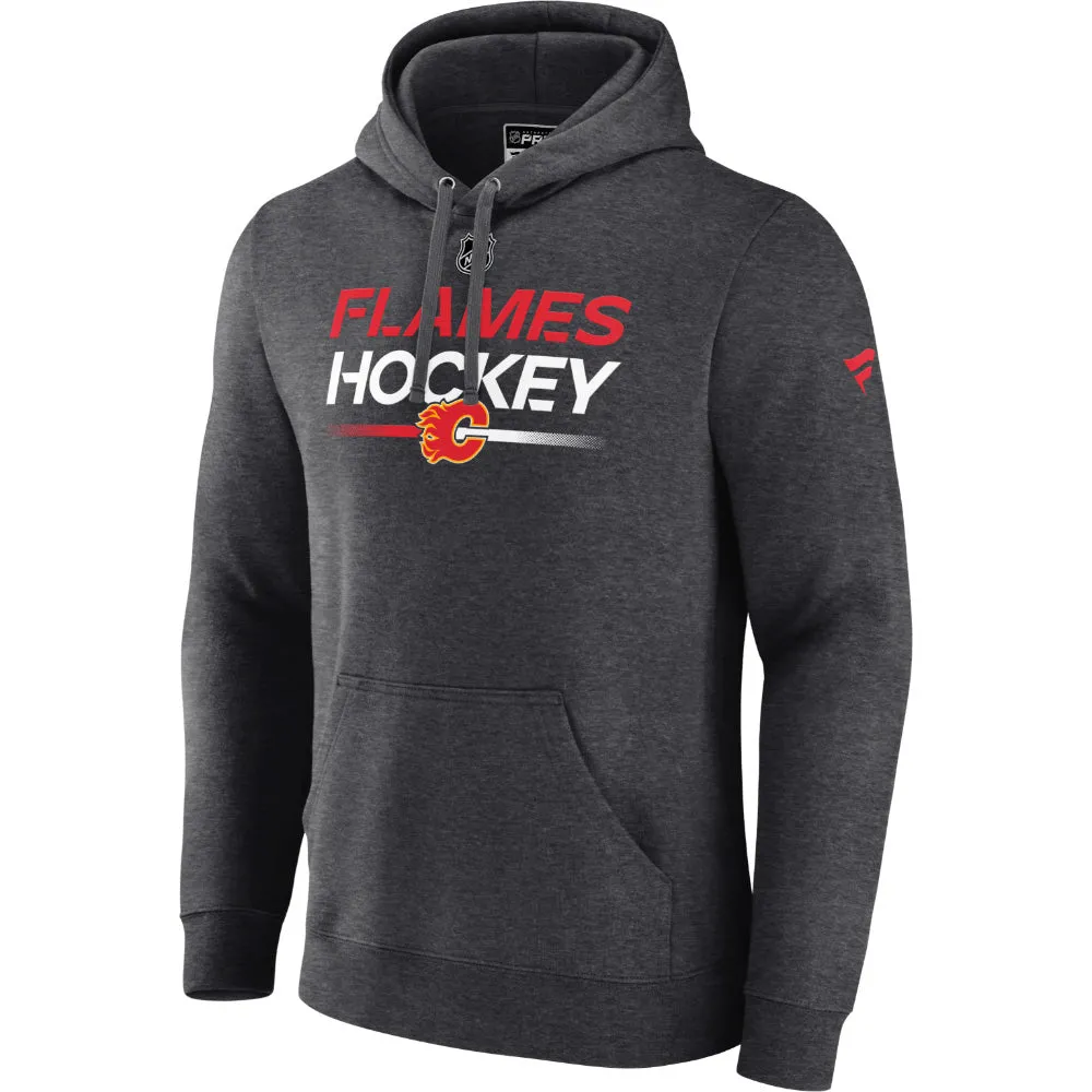 CALGARY FLAMES FANATICS MENS PULLOVER SWEATER