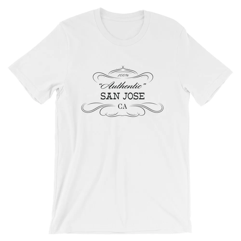 California - San Jose CA - Short-Sleeve Unisex T-Shirt - Authentic