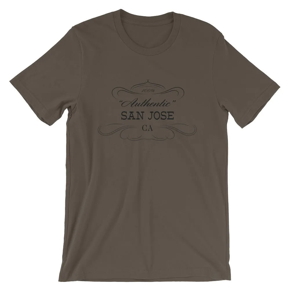 California - San Jose CA - Short-Sleeve Unisex T-Shirt - Authentic