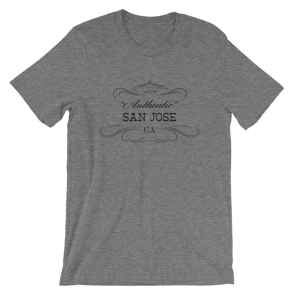 California - San Jose CA - Short-Sleeve Unisex T-Shirt - Authentic