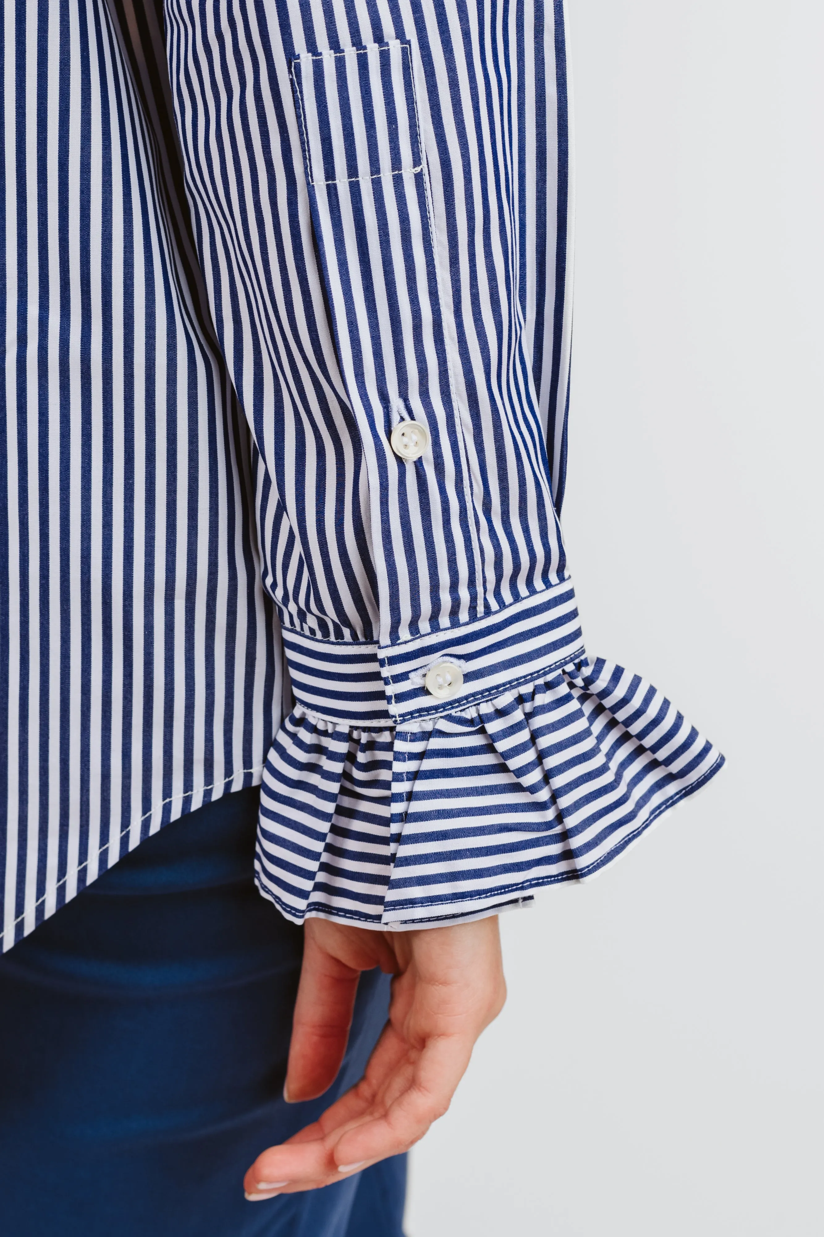 CAMICIA ALEX (OVERSIZE) RIGA AZZURRA