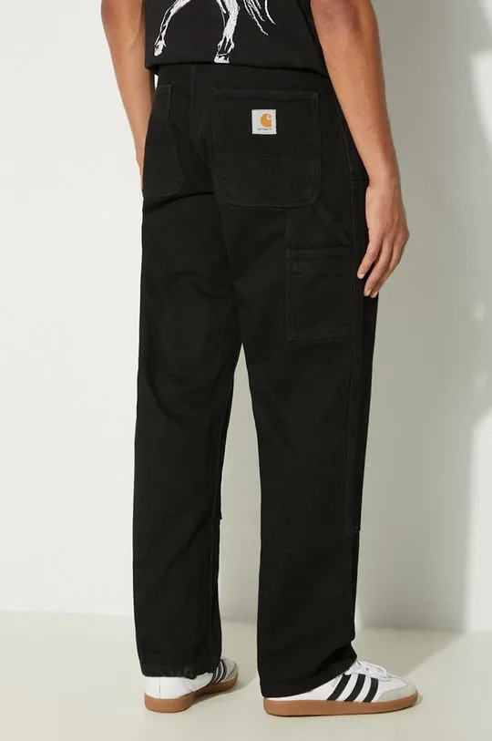 Carhartt WIP cotton trousers Double Knee Pant black color I032699.8902