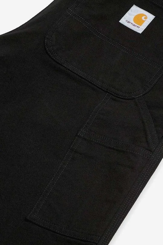 Carhartt WIP cotton trousers Double Knee Pant black color