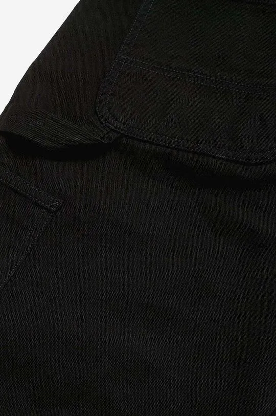 Carhartt WIP cotton trousers Double Knee Pant black color