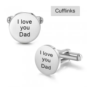 CAS102458 - Personalized Cuff Links, Stainless Steel, 15x19mm