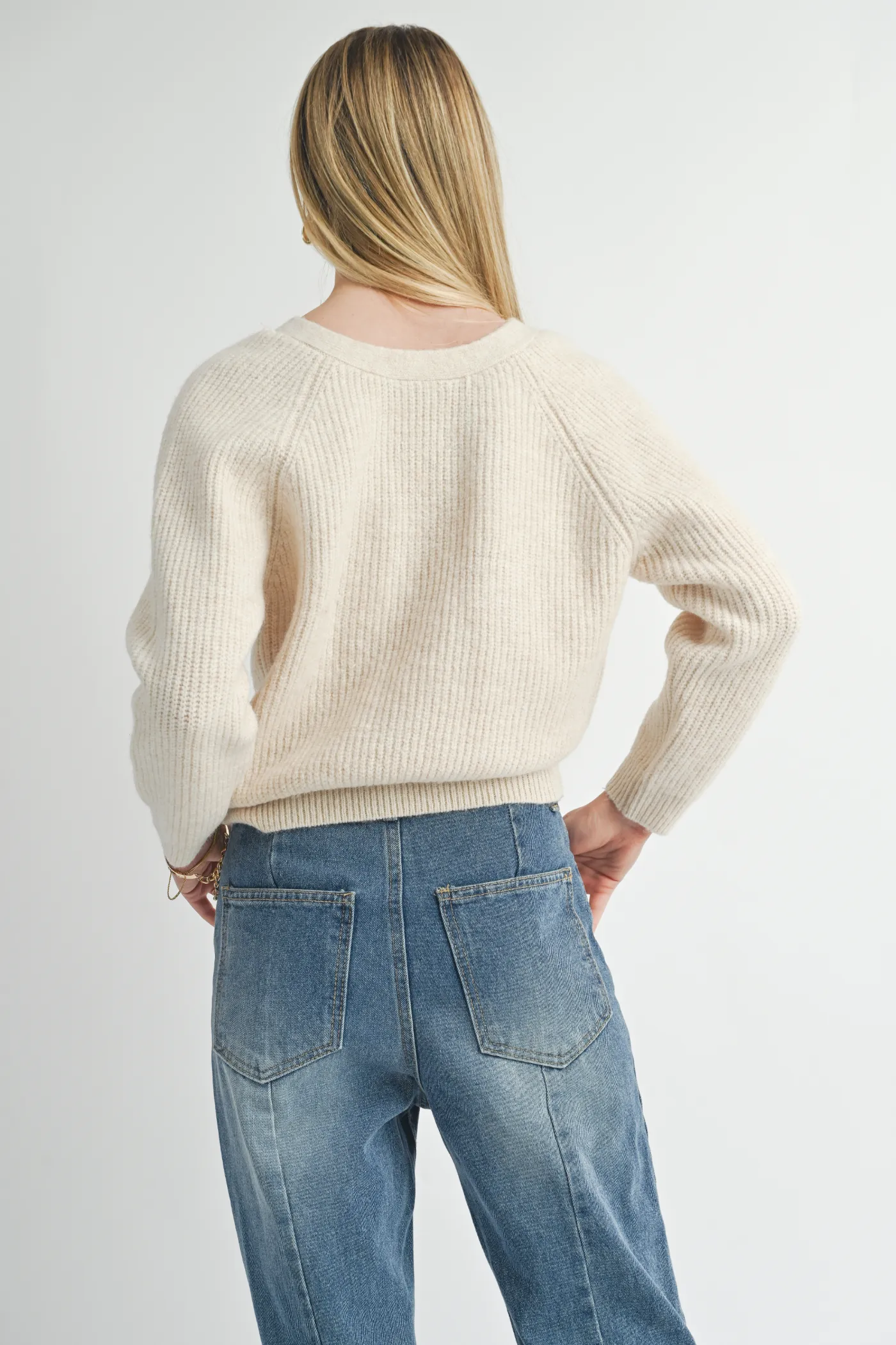 Cece Reversible Twist Sweater