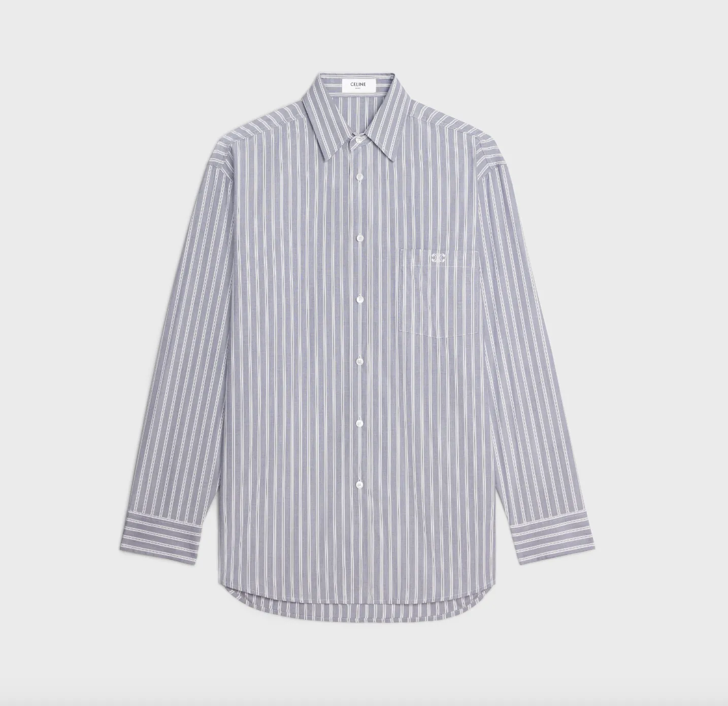 CELINE  |OVERSIZED SHIRT IN STRIPED COTTON  2C73B425X.01XY