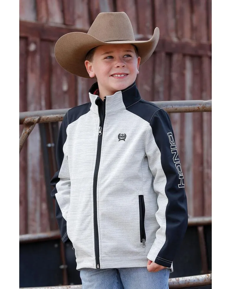 Cinch Boy's Bonded Grey And Black Jacket MWJ7910001