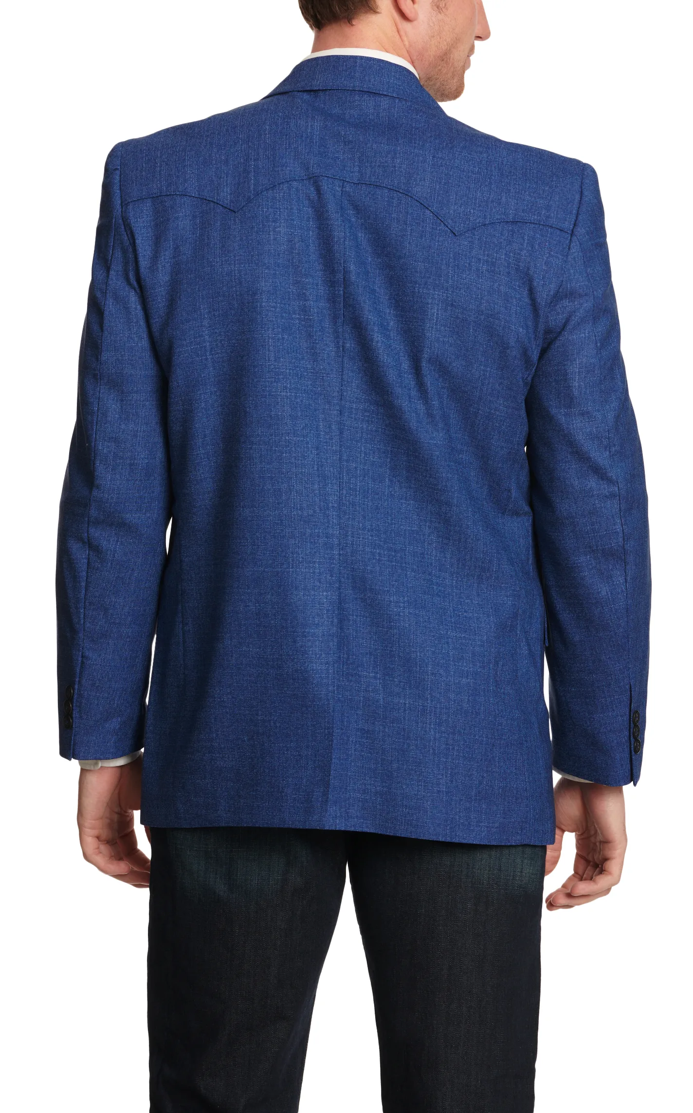 Circle S Men's Desert Blue Lubbock Double Yoke Western Sport Coat