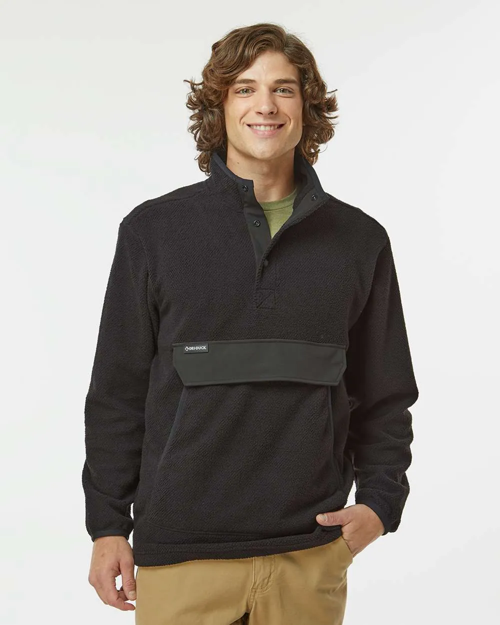 Custom Embroidery - DRI DUCK - Timber Mountain Fleece Pullover - 7356