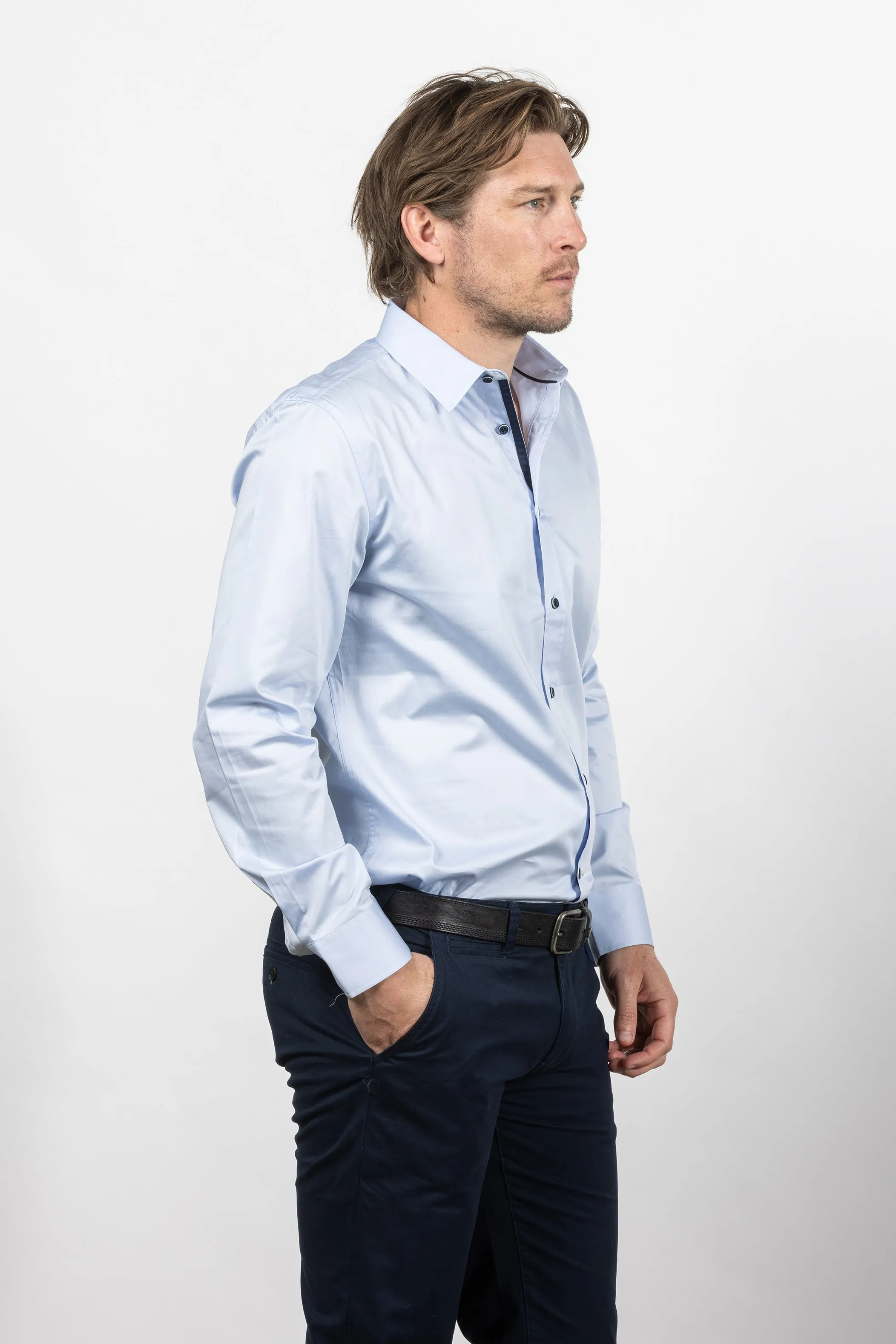 Cutler & Co - Blaine Shirt - Pale Blue