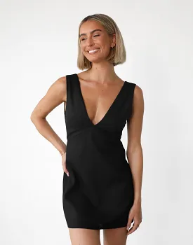 Elio Mini Dress (Black)