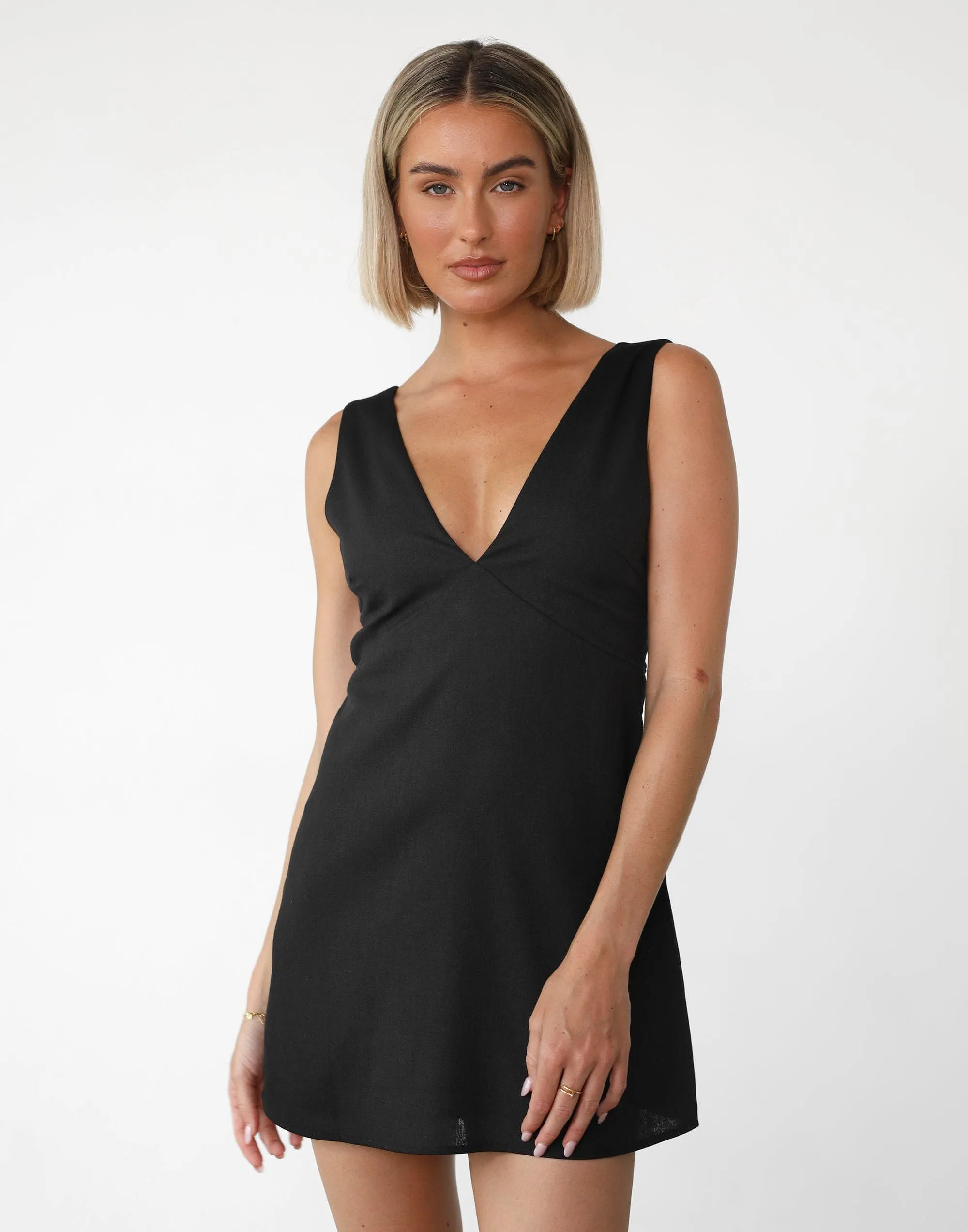 Elio Mini Dress (Black)