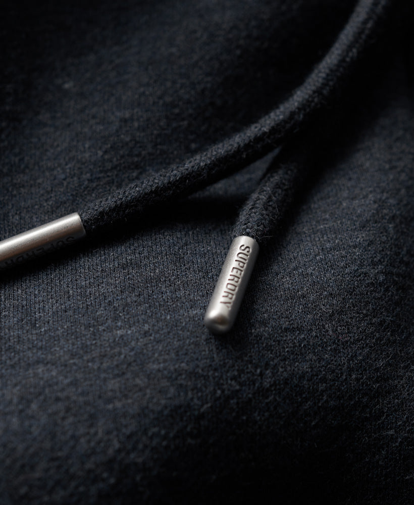 Essential Logo Zip Hoodie | Vintage Navy Marle