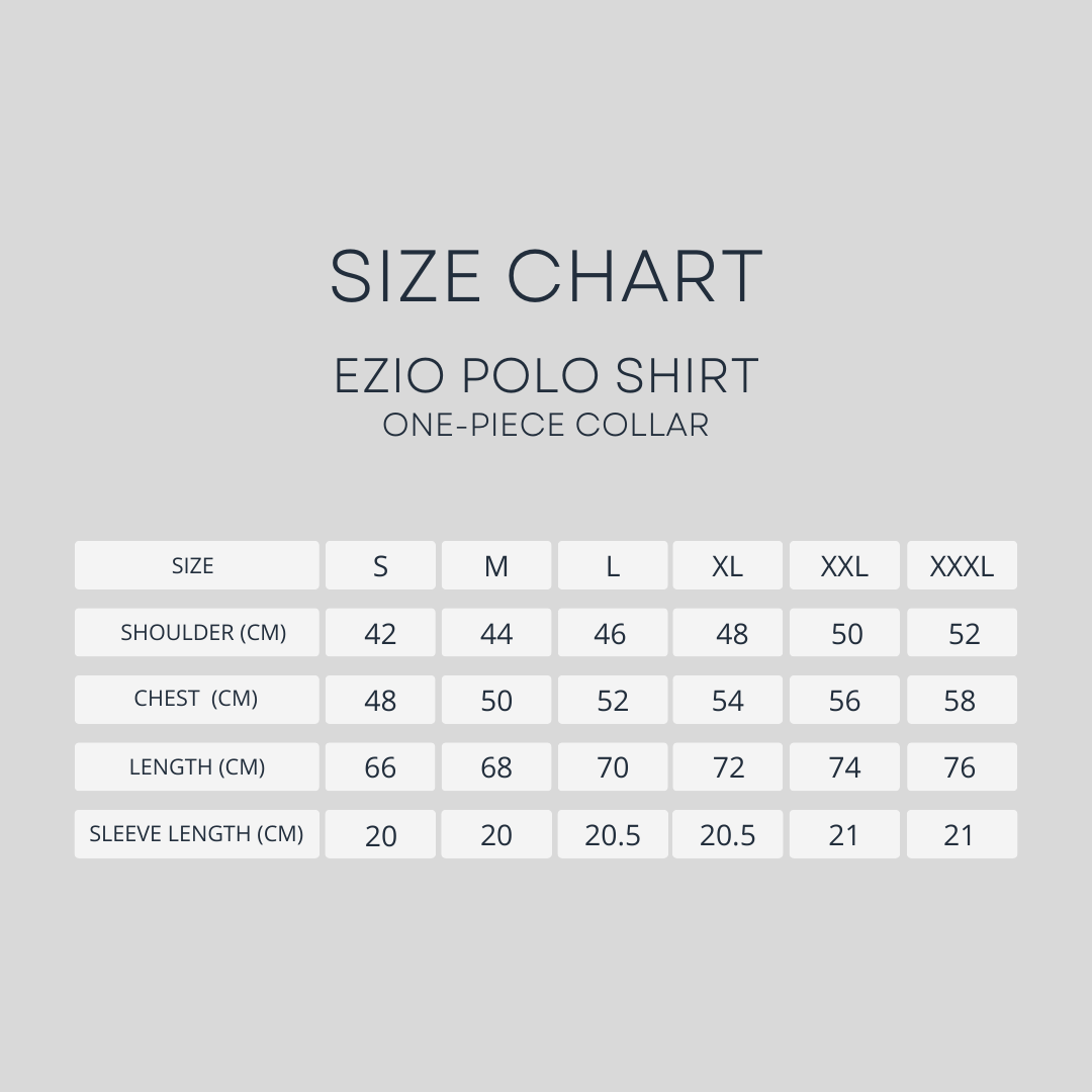 Ezio Polo Shirt - Navy Blue One-Piece Collar