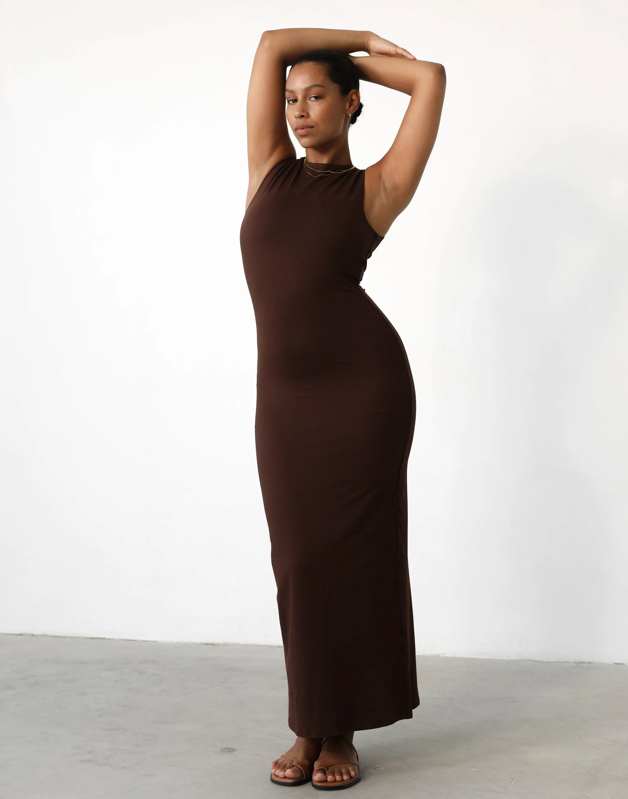 Fable Maxi Dress (Cocoa)