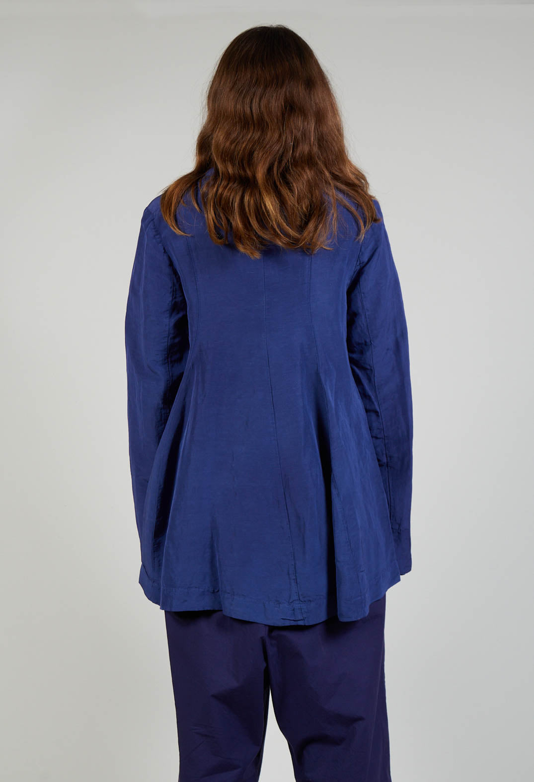 Flared Hem Tailored Jacket in Azur