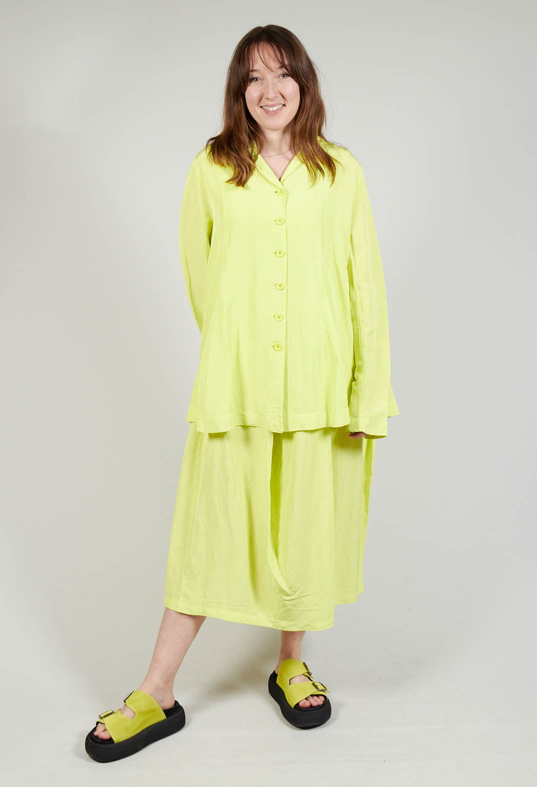 Flared Hem Tailored Jacket in Sun