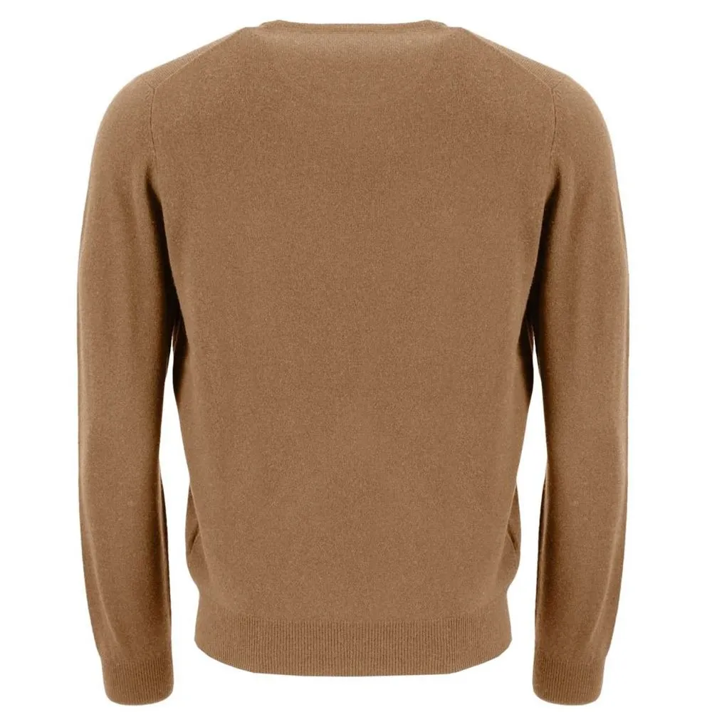 Fynch-Hatton Beige Crew Neck Sweater | Menswear Online