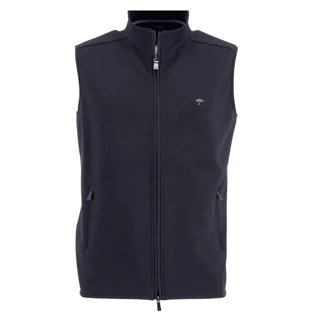 FYNCH-HATTON Cotton Navy Gilet | Menswear Online