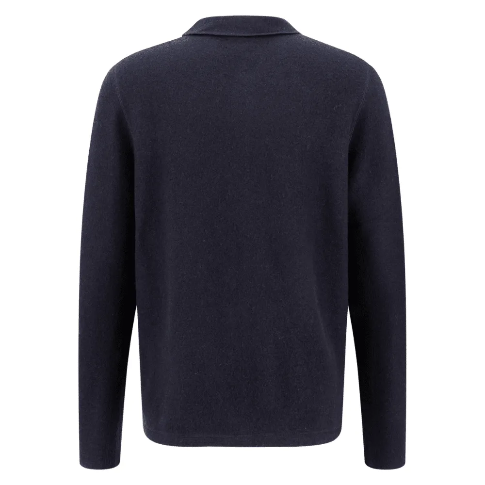 FYNCH-HATTON Navy Wool Full-Zip | Menswear Online